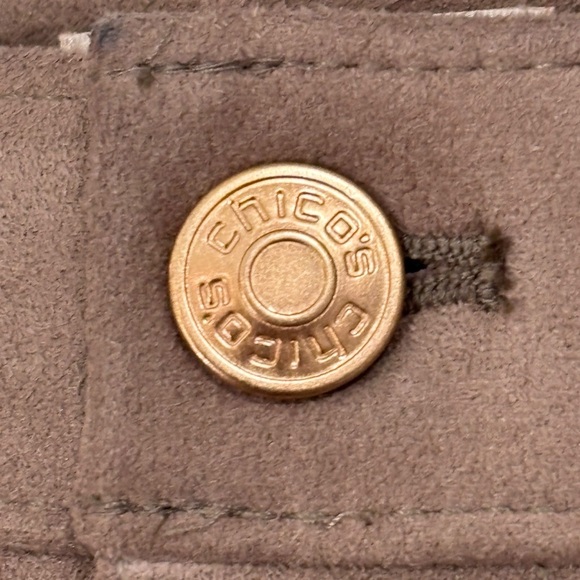 Chico’s The Ultimate Fit Faux Suede Slim Pant NWT 2.5R US 14 Womens - Picture 5 of 14